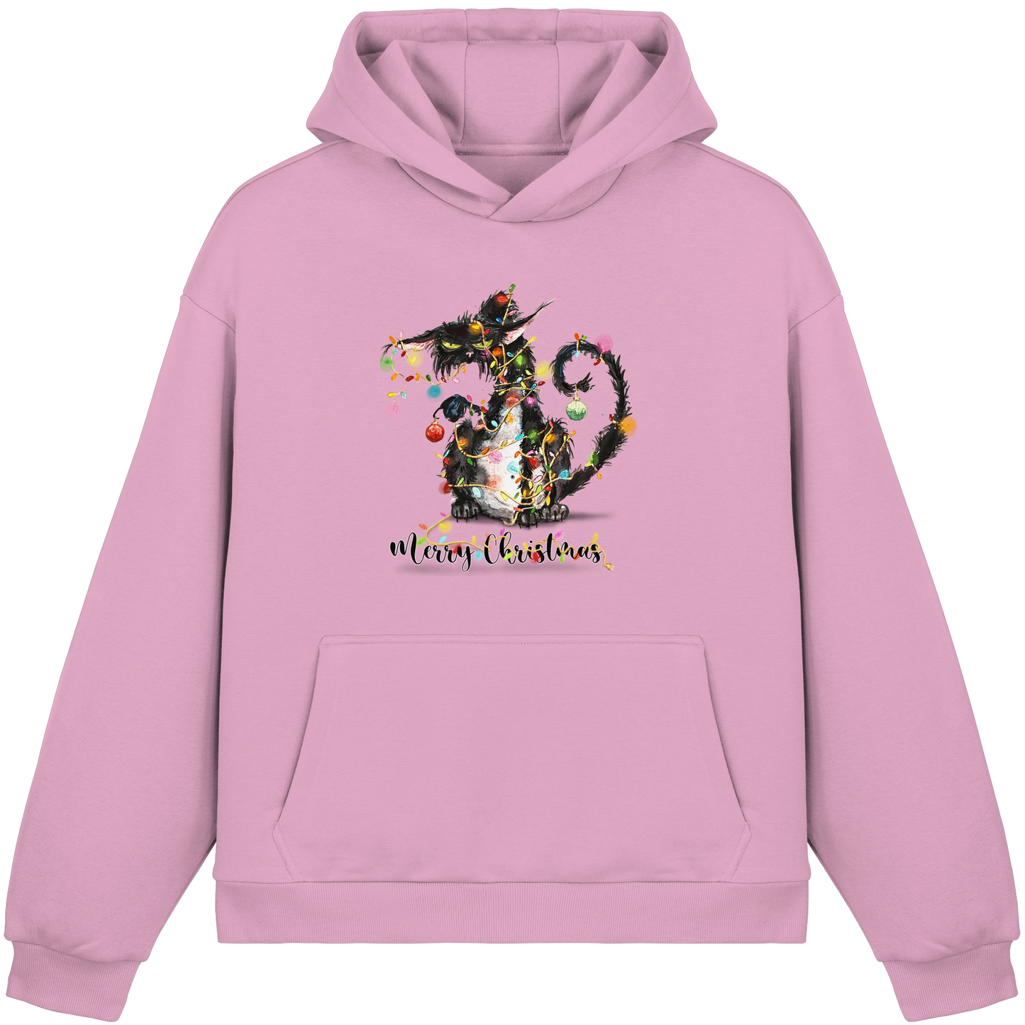 F*U-Cat - Merry Christmas - Fluffy Boxcut Hoodie
