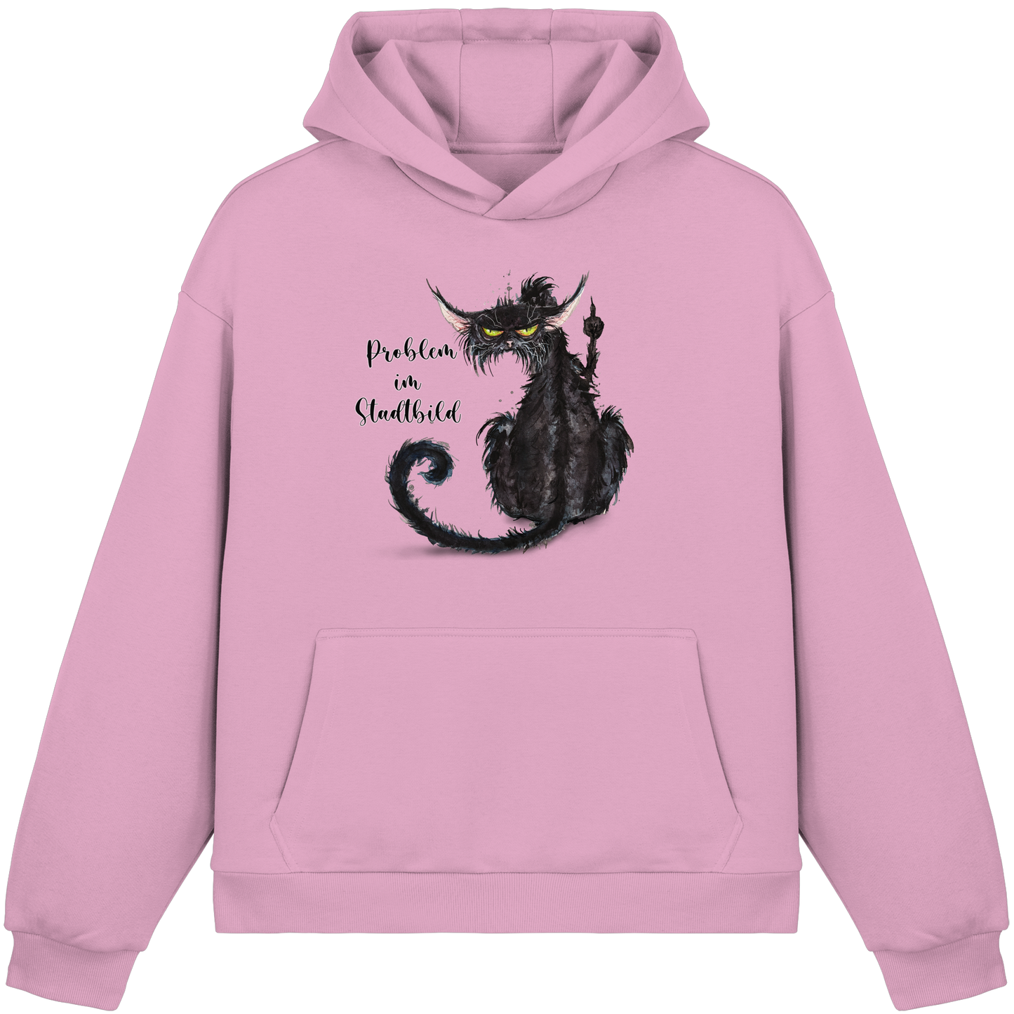 F*U-Cat - Problem im Stadtbild - Fluffy Boxcut Hoodie