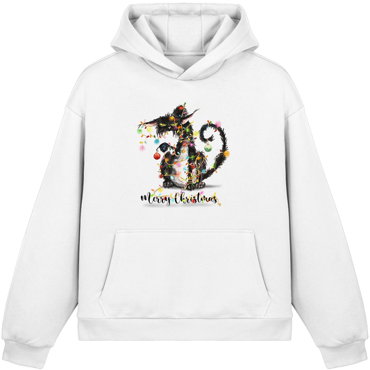 F*U-Cat - Merry Christmas - Fluffy Boxcut Hoodie