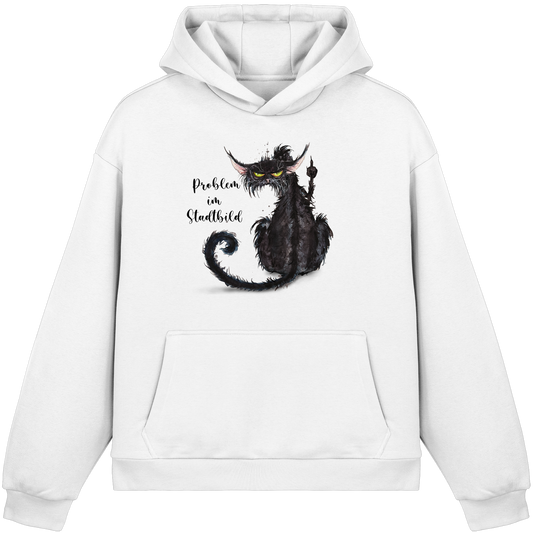F*U-Cat - Problem im Stadtbild - Fluffy Boxcut Hoodie