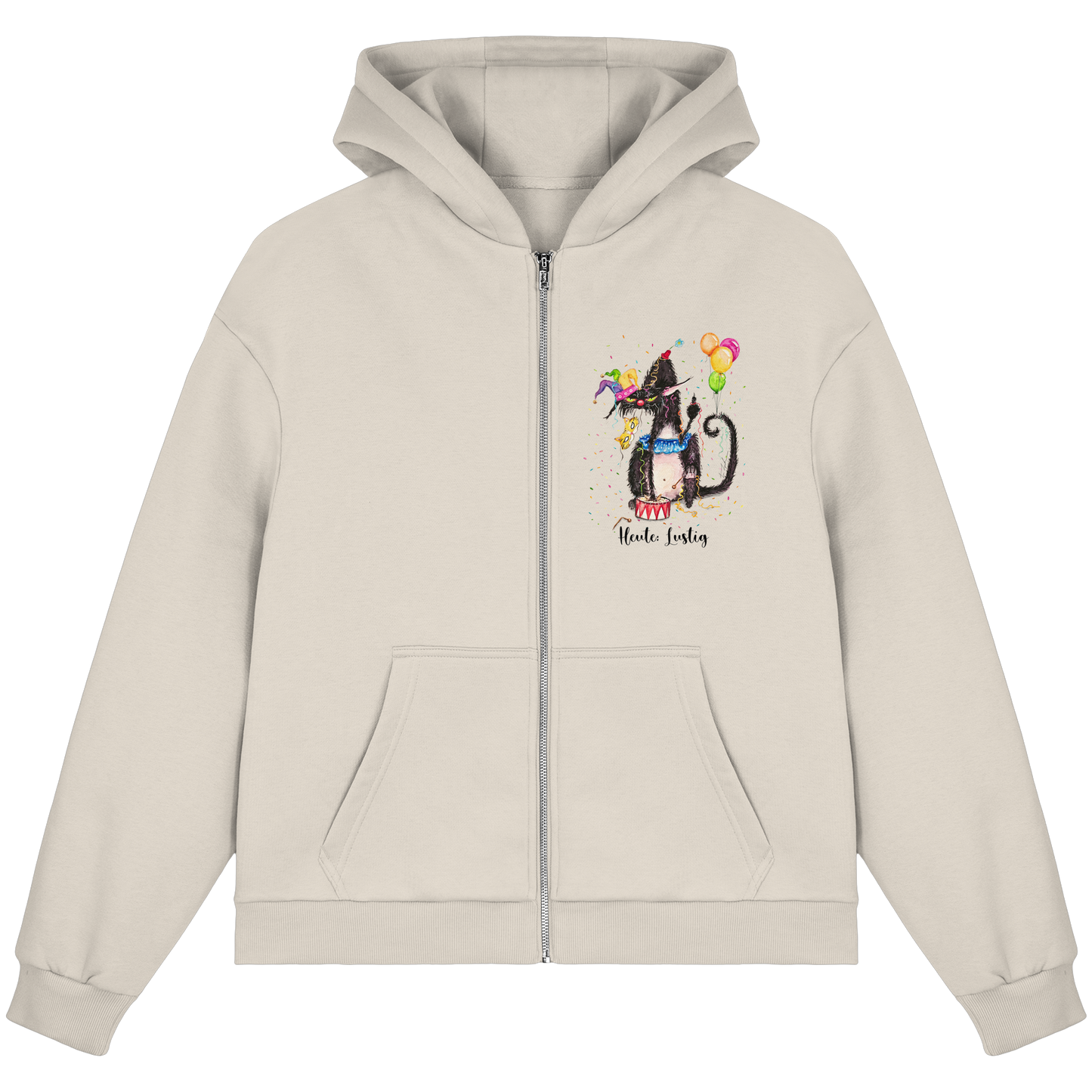 Lustige F*U-Cat - Fluffy Boxcut Zipper
