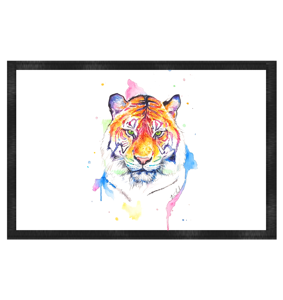 Bunter Tiger - Fußmatte 60x40cm