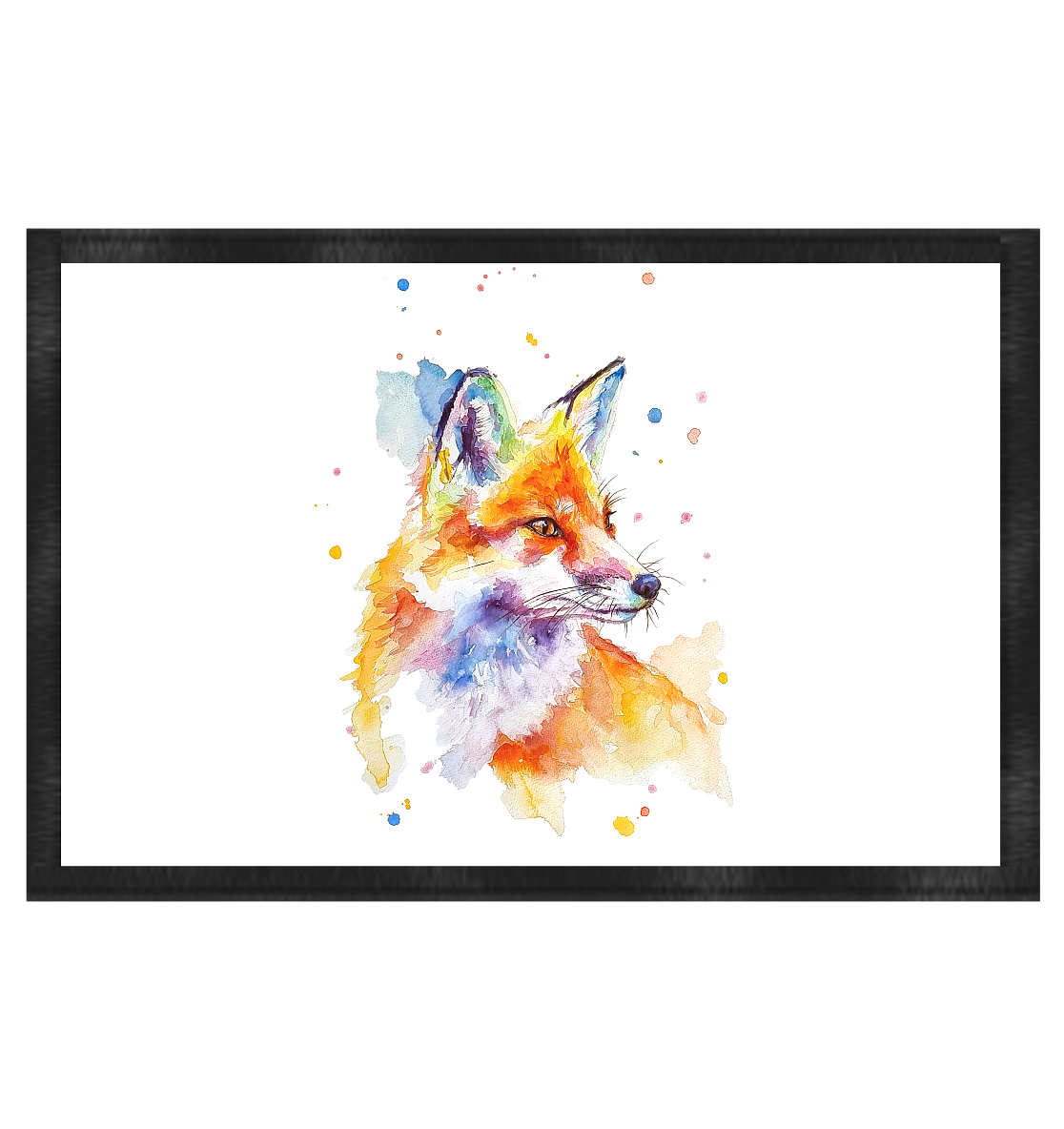 Bunter Fuchs - Fußmatte 60x40cm