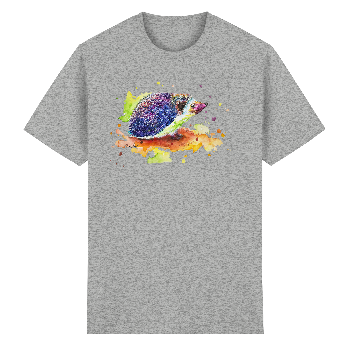 Motiv farbenfroher Igel - Heavy Cotton T-Shirt