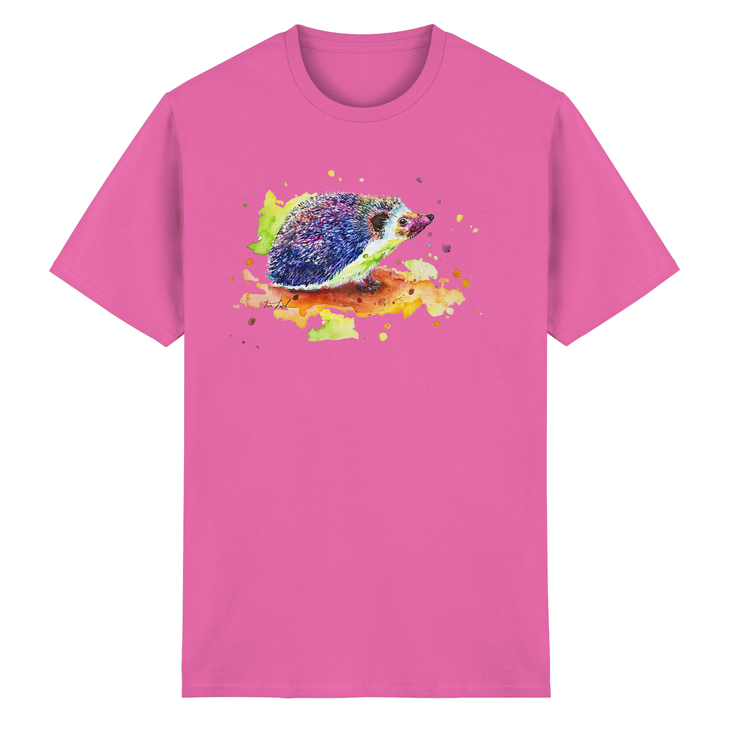 Motiv farbenfroher Igel - Heavy Cotton T-Shirt
