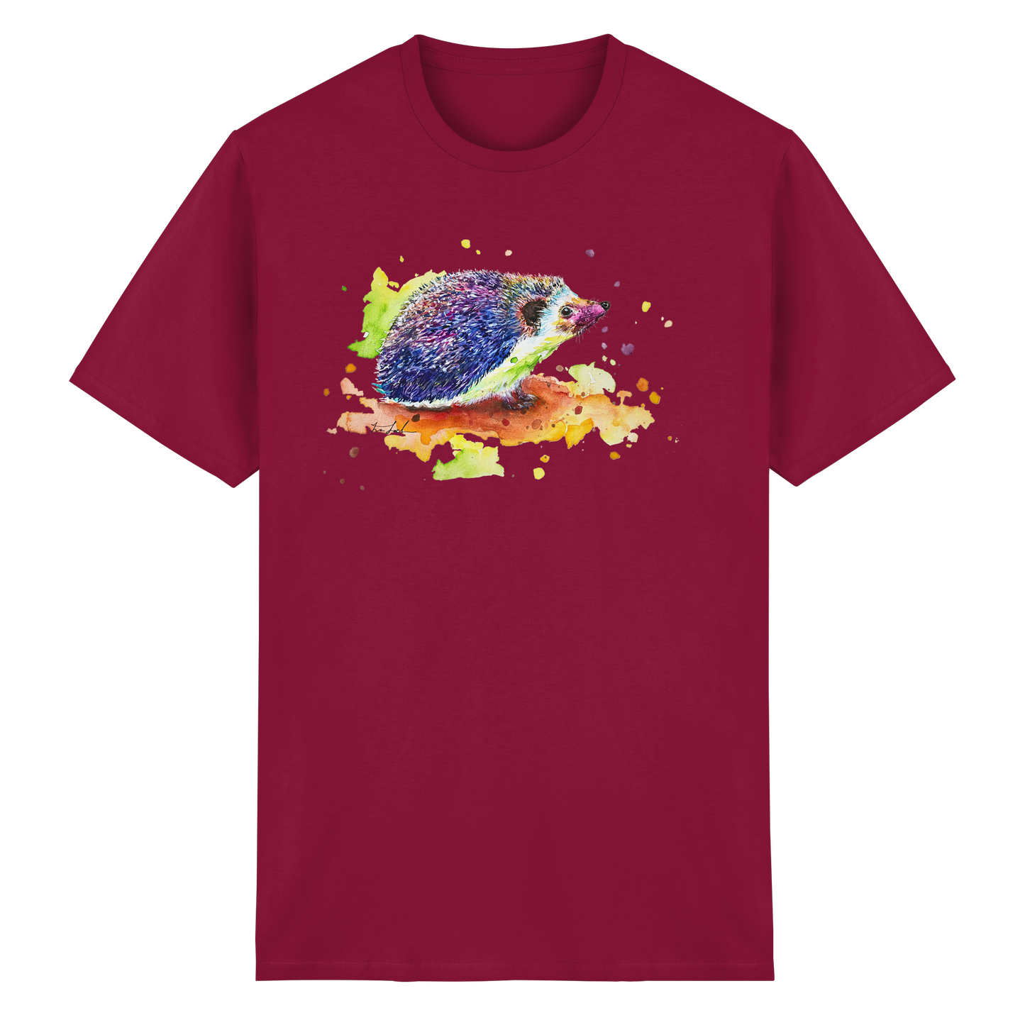 Motiv farbenfroher Igel - Heavy Cotton T-Shirt