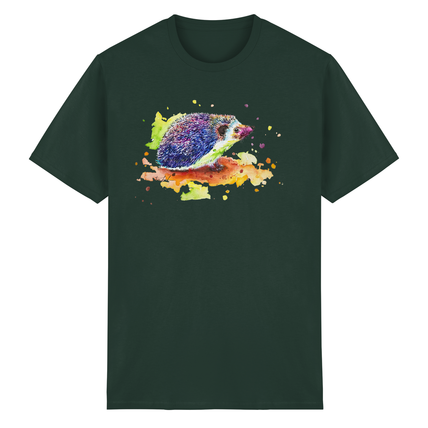 Motiv farbenfroher Igel - Heavy Cotton T-Shirt