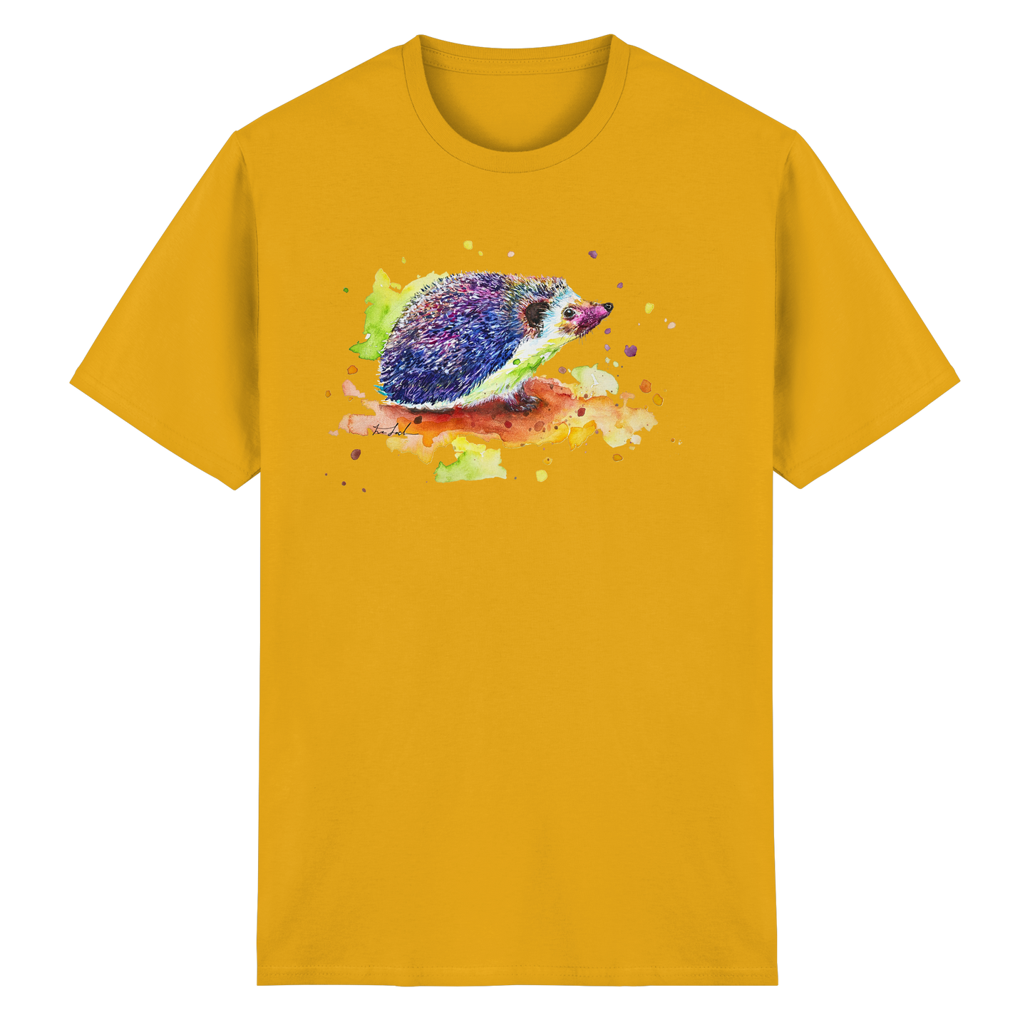 Motiv farbenfroher Igel - Heavy Cotton T-Shirt