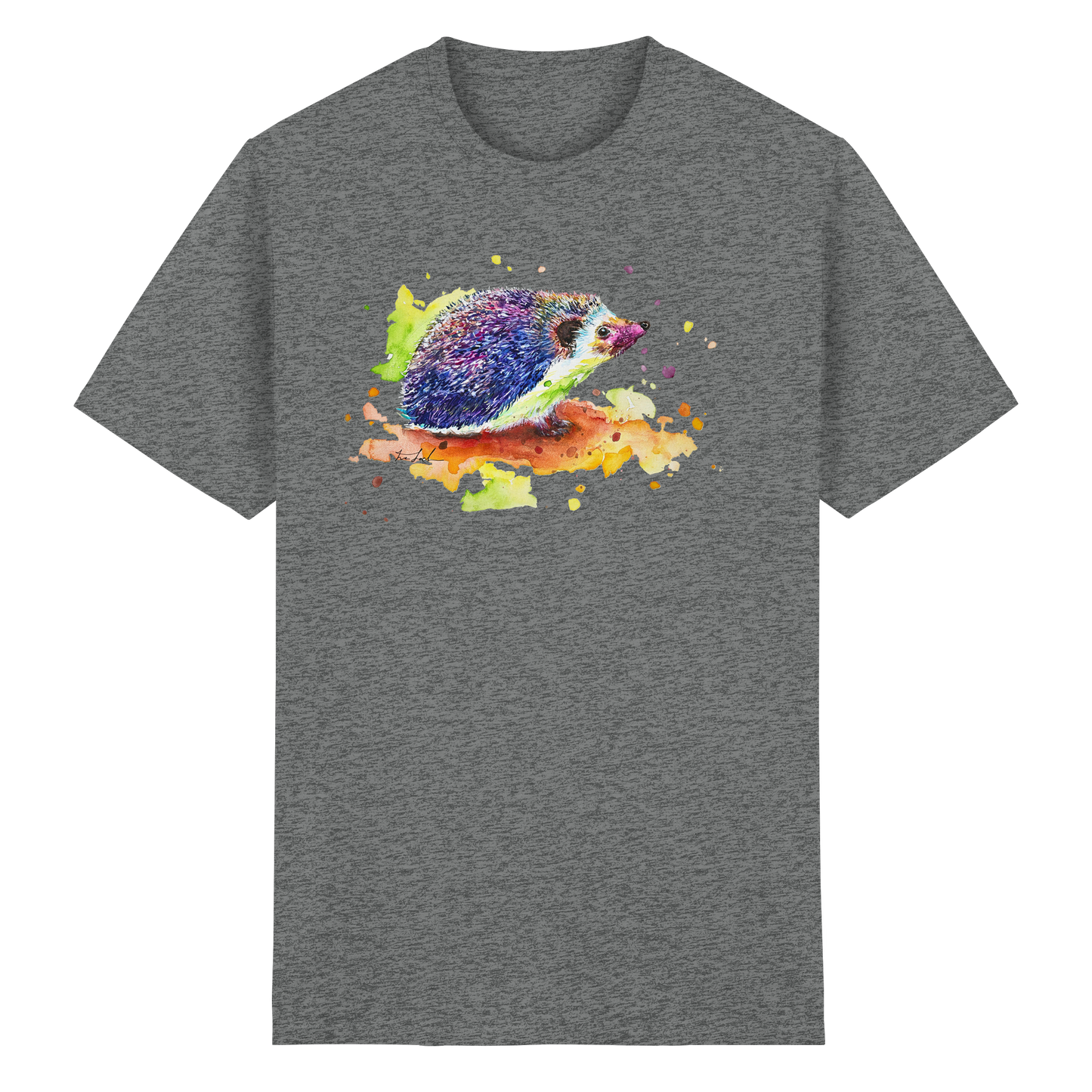 Motiv farbenfroher Igel - Heavy Cotton T-Shirt