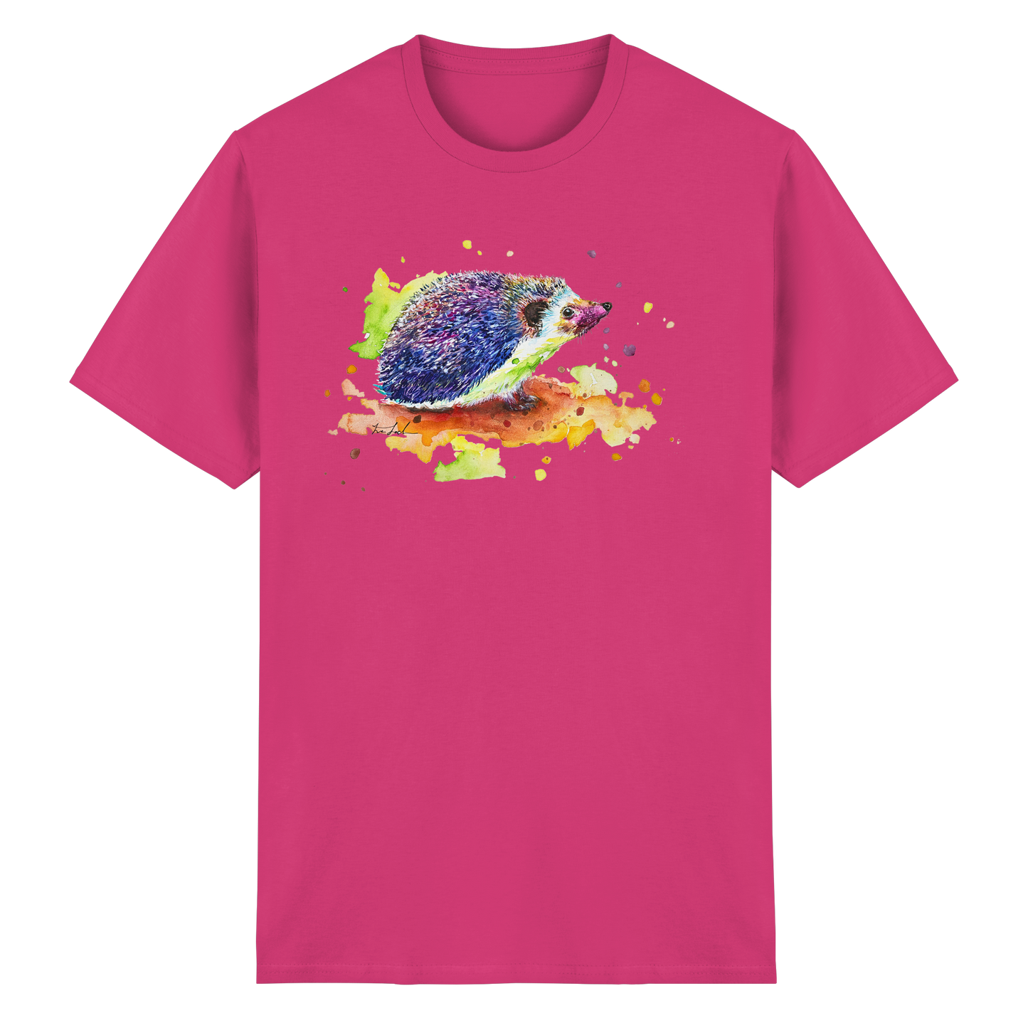 Motiv farbenfroher Igel - Heavy Cotton T-Shirt