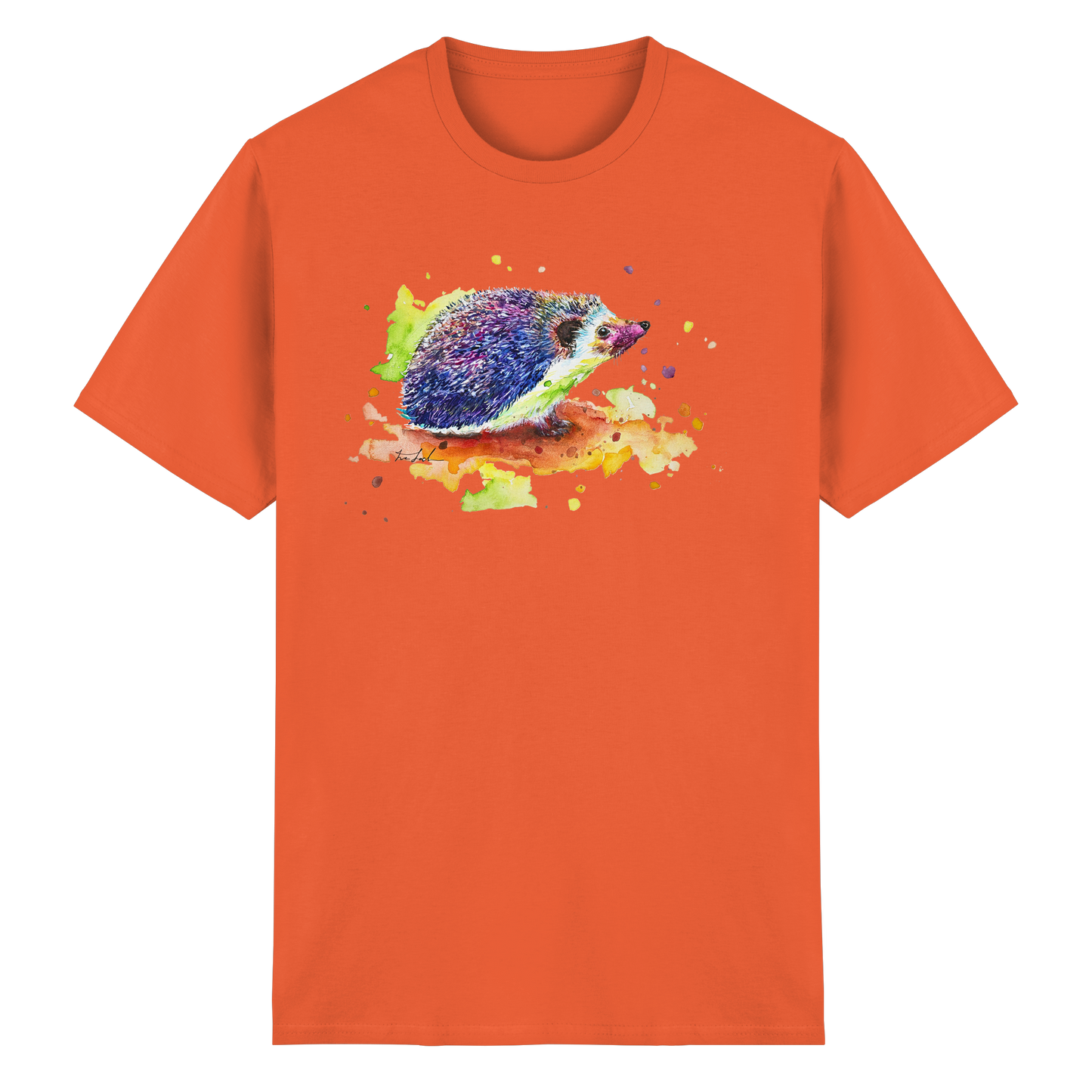 Motiv farbenfroher Igel - Heavy Cotton T-Shirt