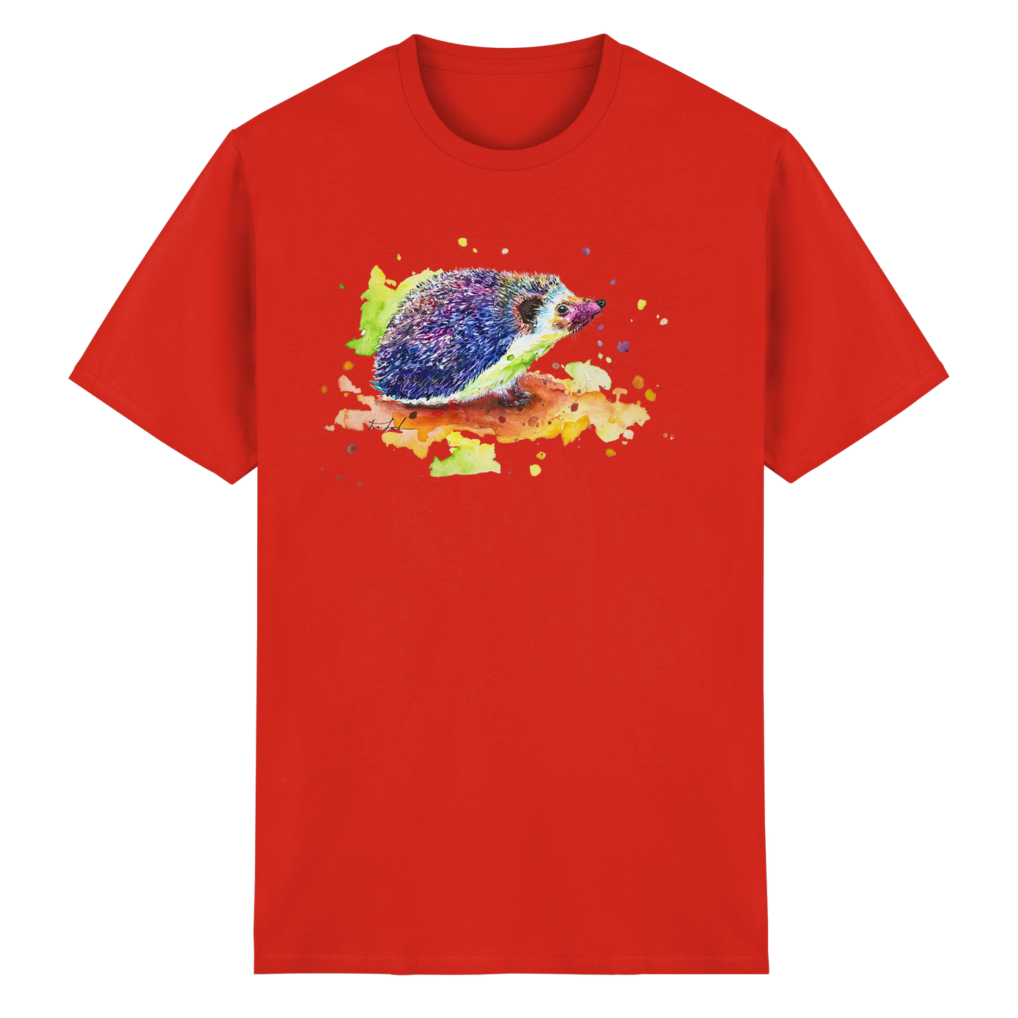 Motiv farbenfroher Igel - Heavy Cotton T-Shirt