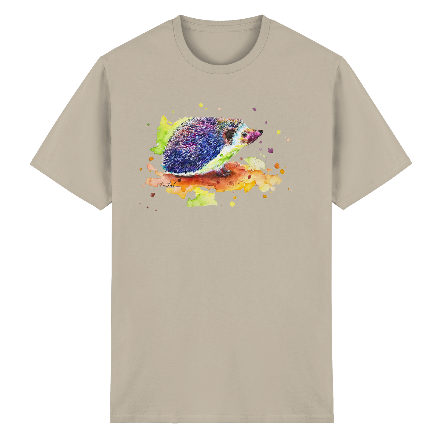 Motiv farbenfroher Igel - Heavy Cotton T-Shirt