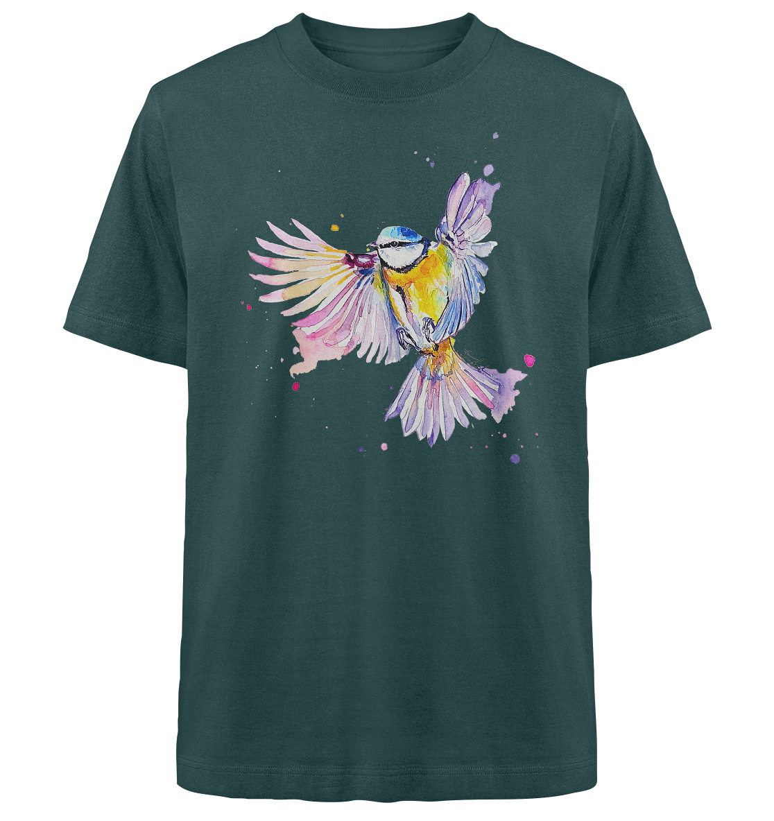 Motiv Blaumeise - Heavy Oversized Organic Shirt