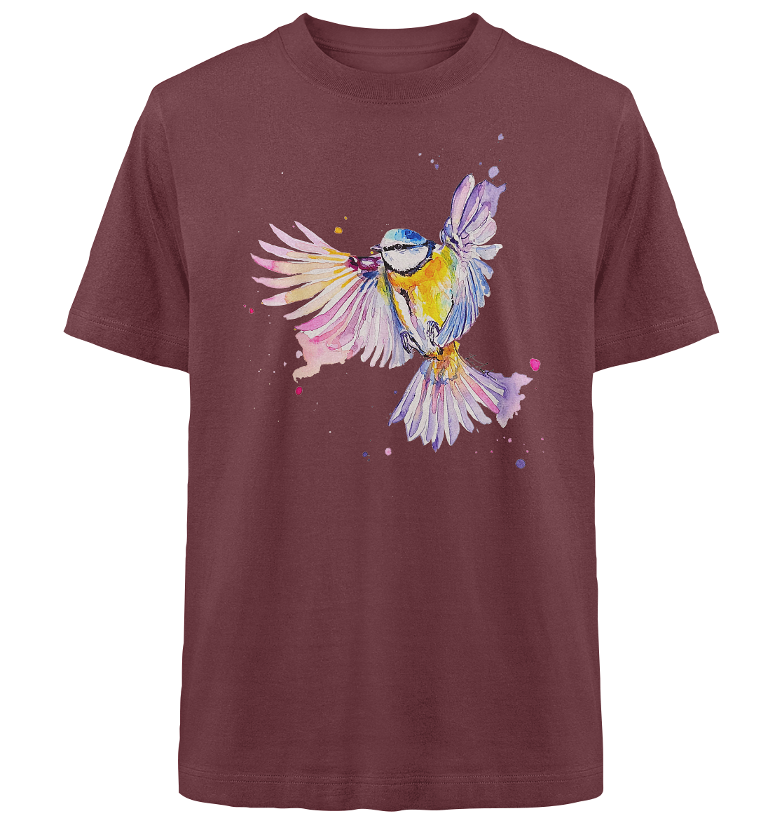 Motiv Blaumeise - Heavy Oversized Organic Shirt