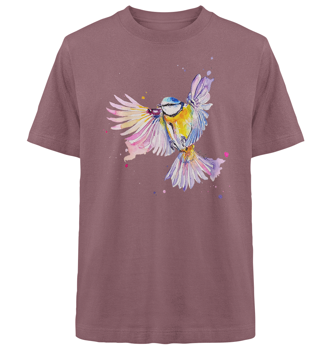 Motiv Blaumeise - Heavy Oversized Organic Shirt