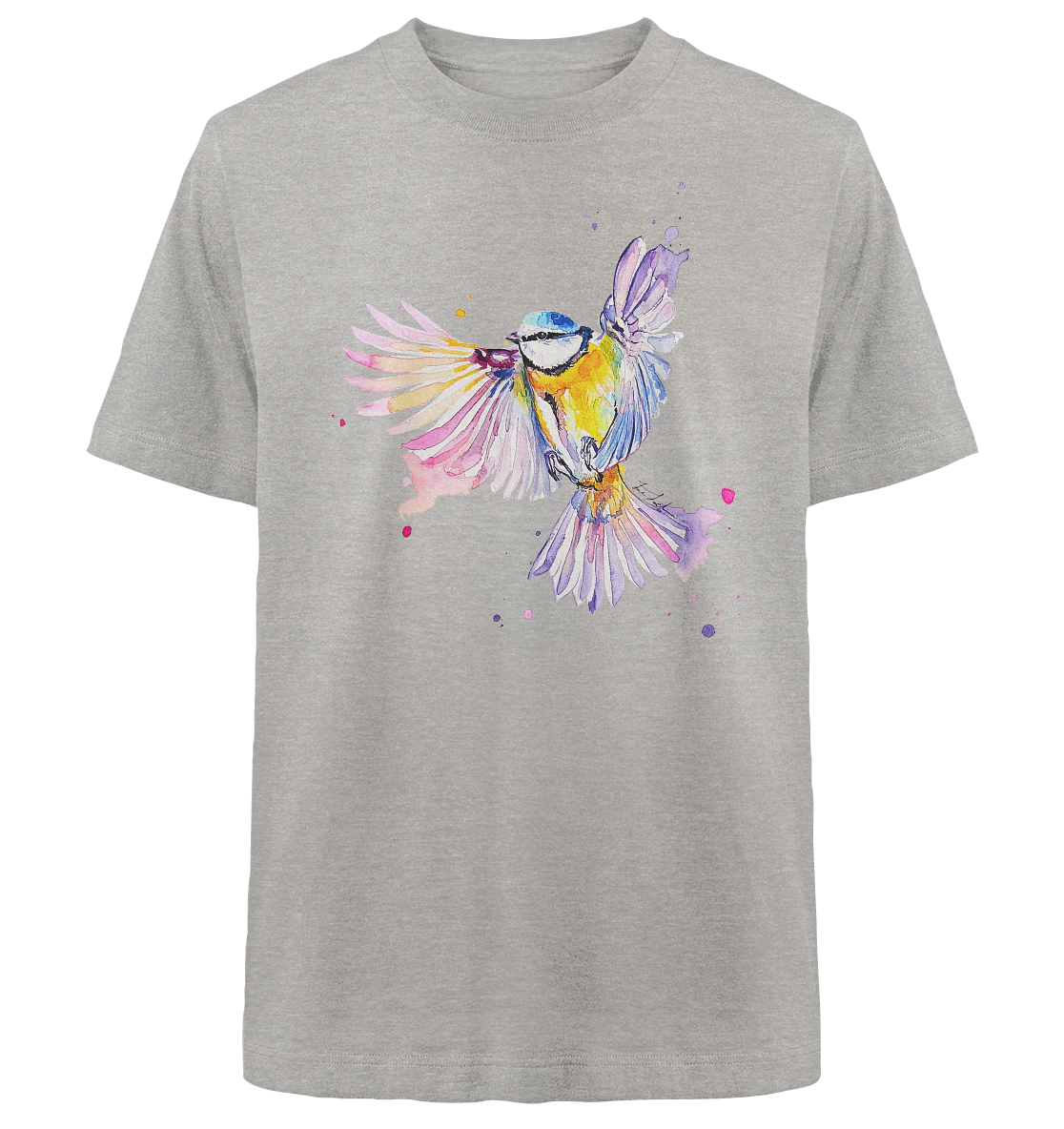 Motiv Blaumeise - Heavy Oversized Organic Shirt