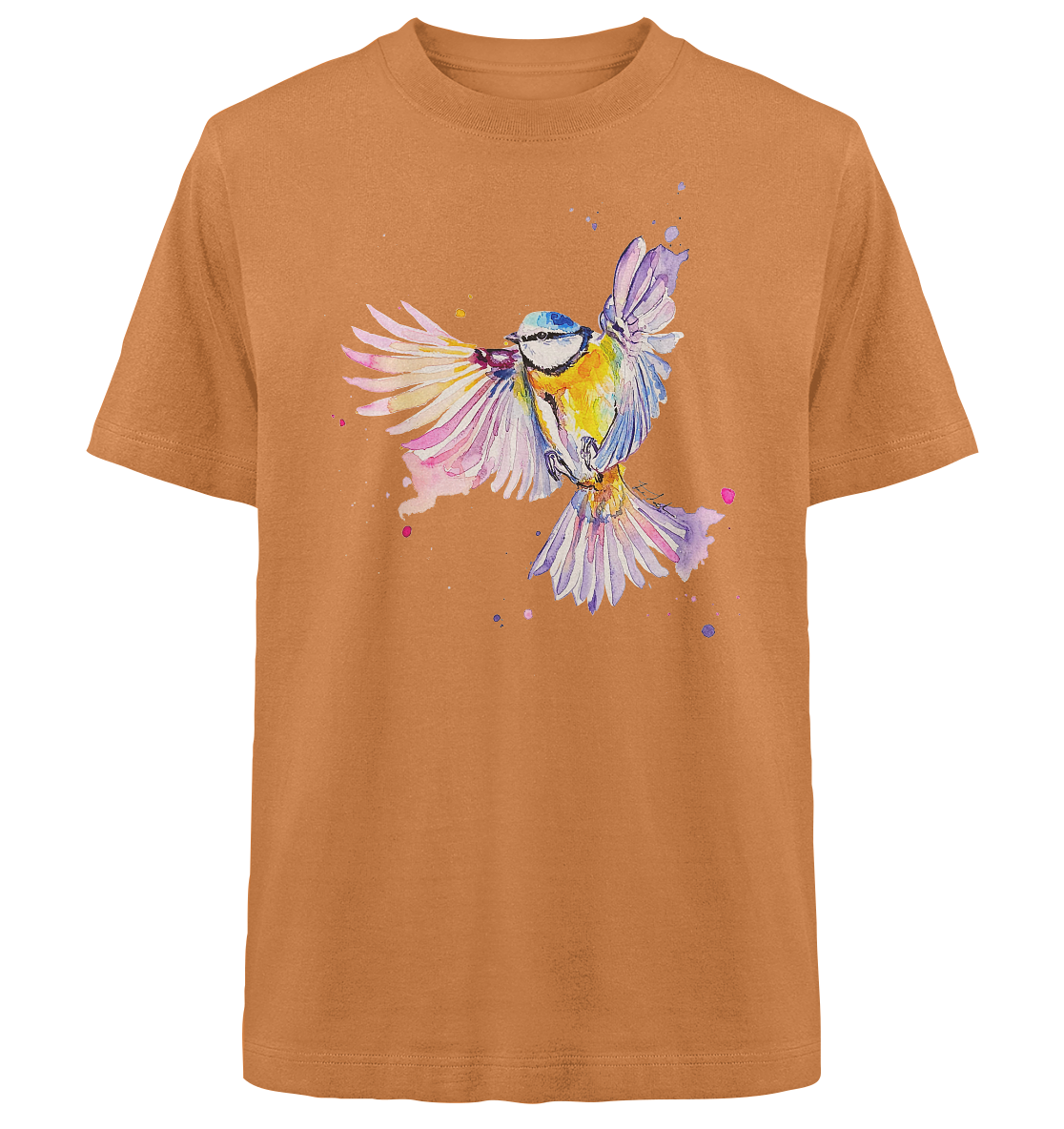 Motiv Blaumeise - Heavy Oversized Organic Shirt