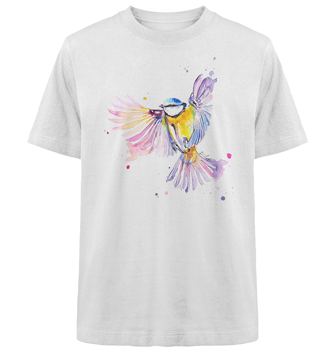 Motiv Blaumeise - Heavy Oversized Organic Shirt
