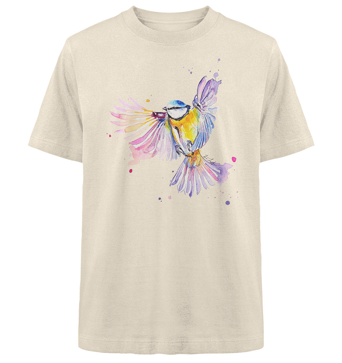Motiv Blaumeise - Heavy Oversized Organic Shirt