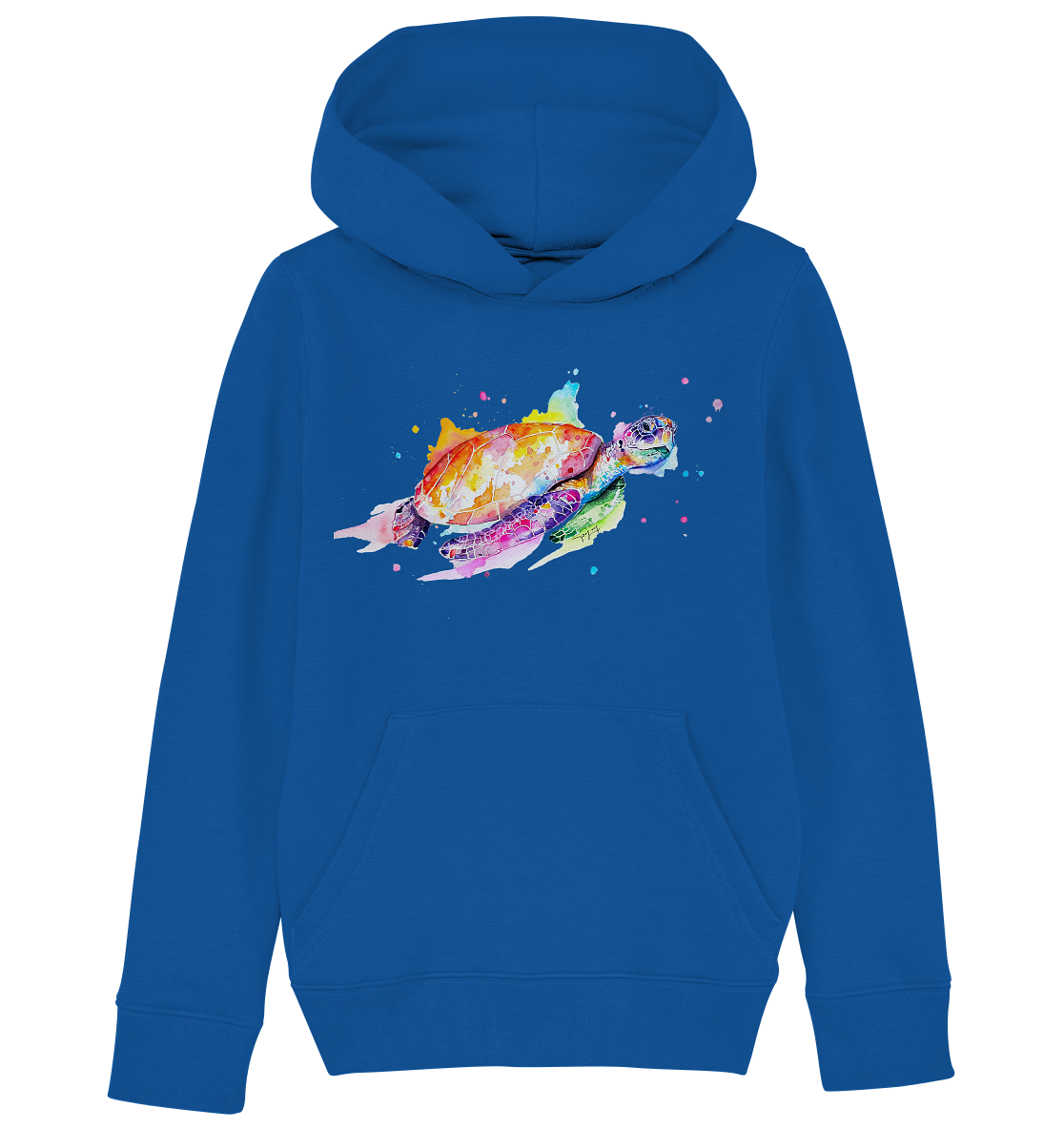 Bunte Meeresschildkröte - Kids Organic Hoodie