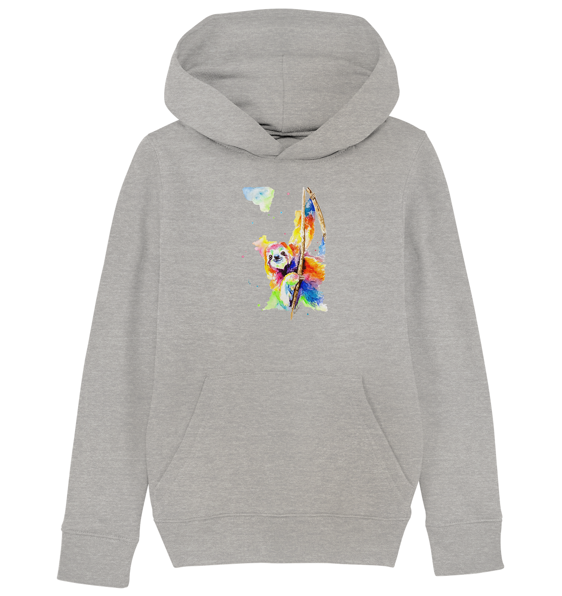 Buntes Faultier - Kids Organic Hoodie