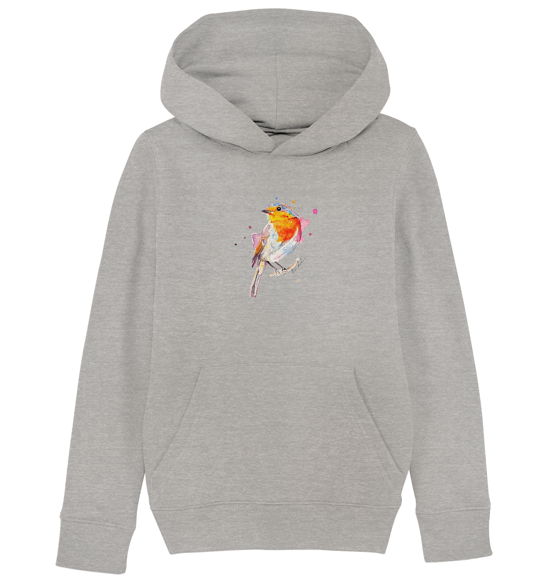 Buntes Rotkehlchen - Kids Organic Hoodie