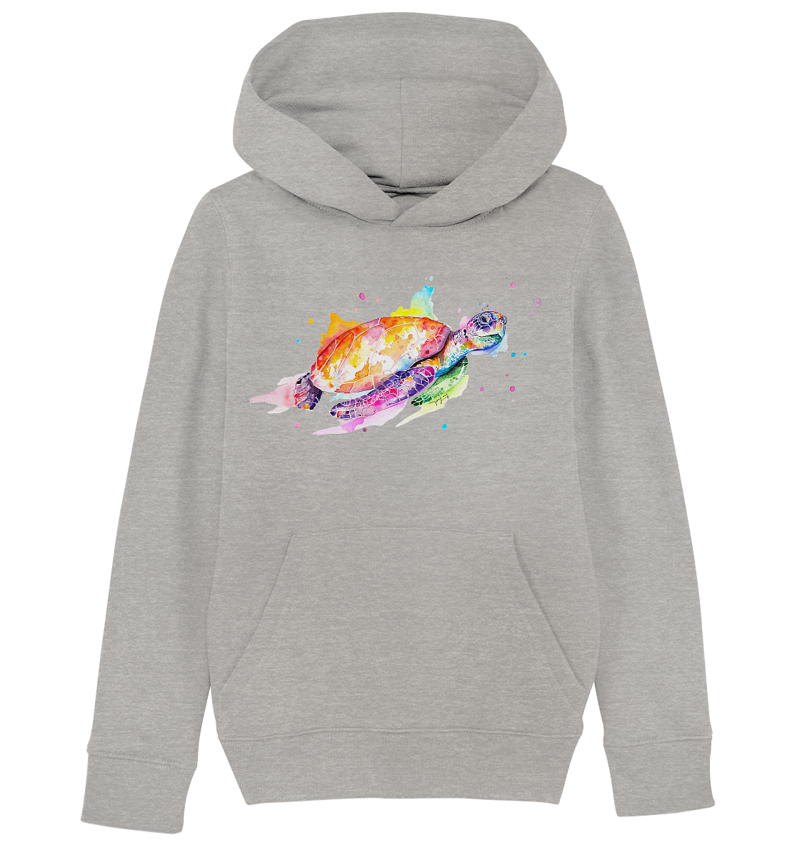 Bunte Meeresschildkröte - Kids Organic Hoodie