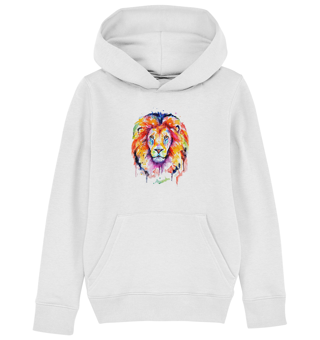 Bunter Löwe - Kids Organic Hoodie