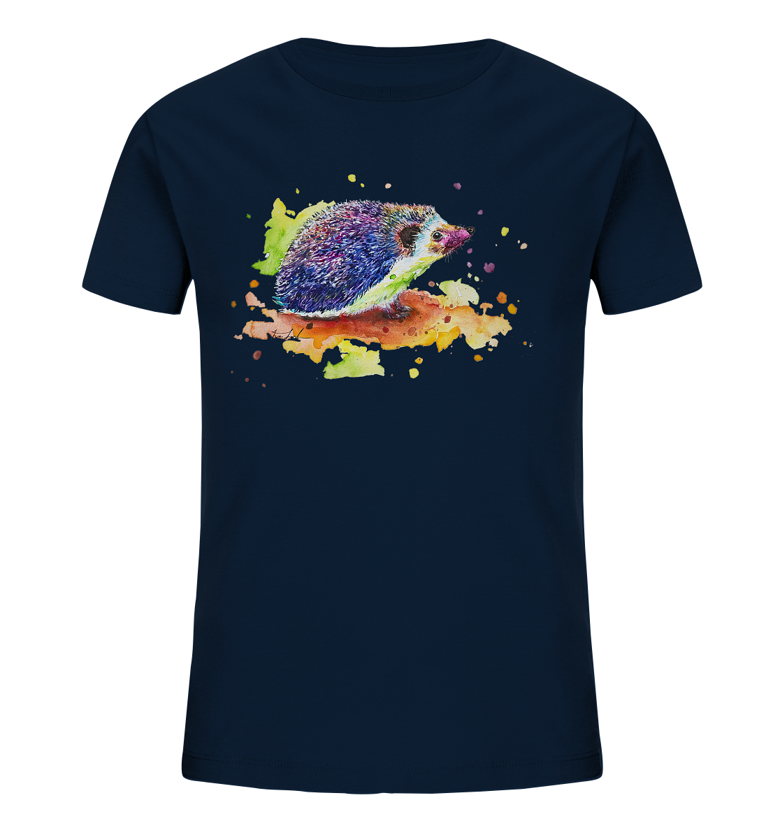 Motiv farbenfroher Igel - Kids Organic Shirt
