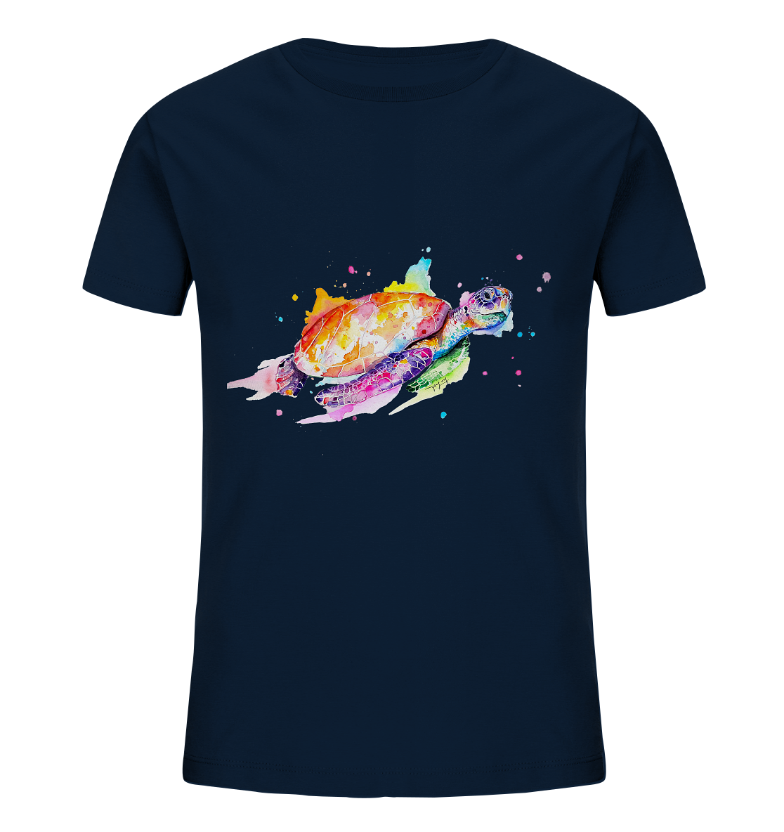 Bunte Meeresschildkröte - Kids Organic Shirt