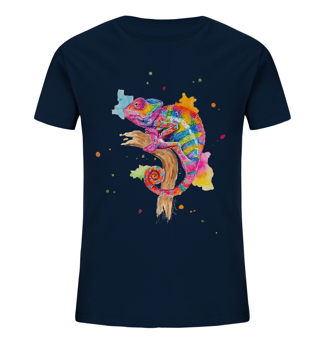 Buntes Chamäleon - Kids Organic Shirt