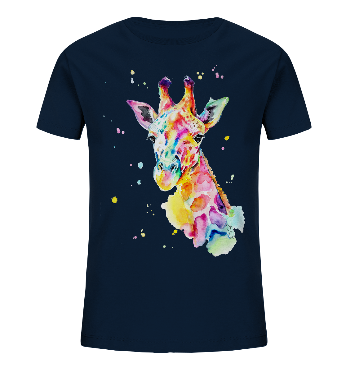 Bunte Giraffe - Kids Organic Shirt