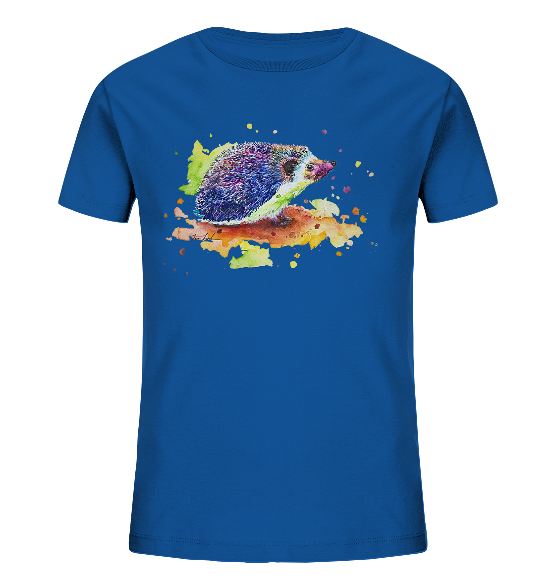 Motiv farbenfroher Igel - Kids Organic Shirt