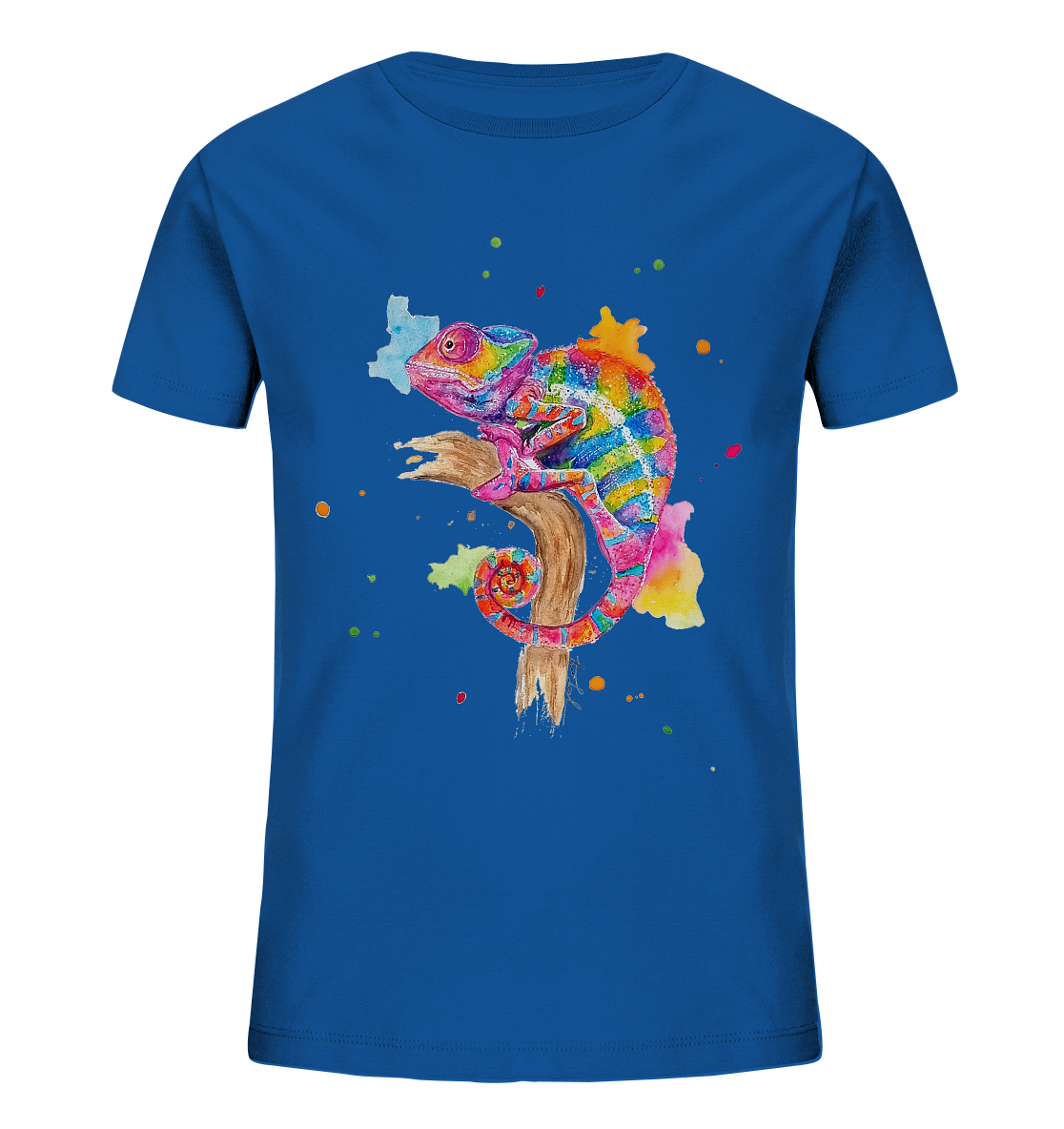 Buntes Chamäleon - Kids Organic Shirt
