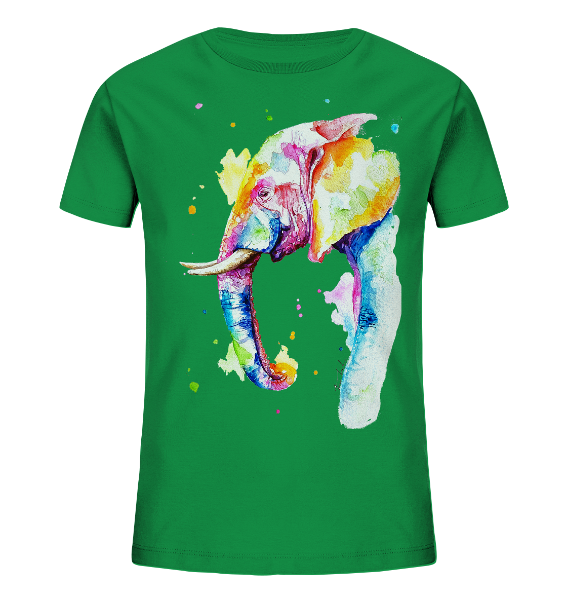 Bunter Elefant - Kids Organic Shirt