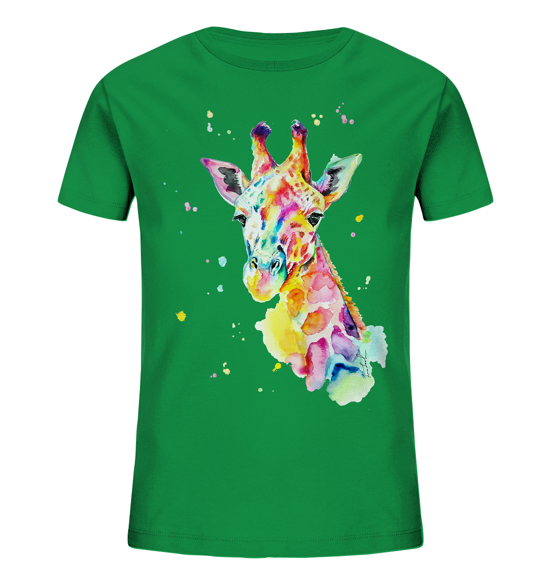 Bunte Giraffe - Kids Organic Shirt