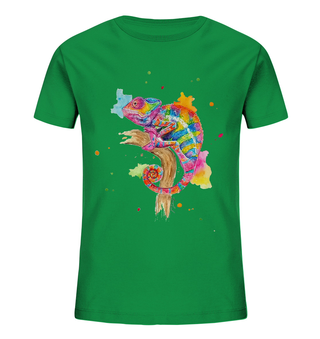 Buntes Chamäleon - Kids Organic Shirt