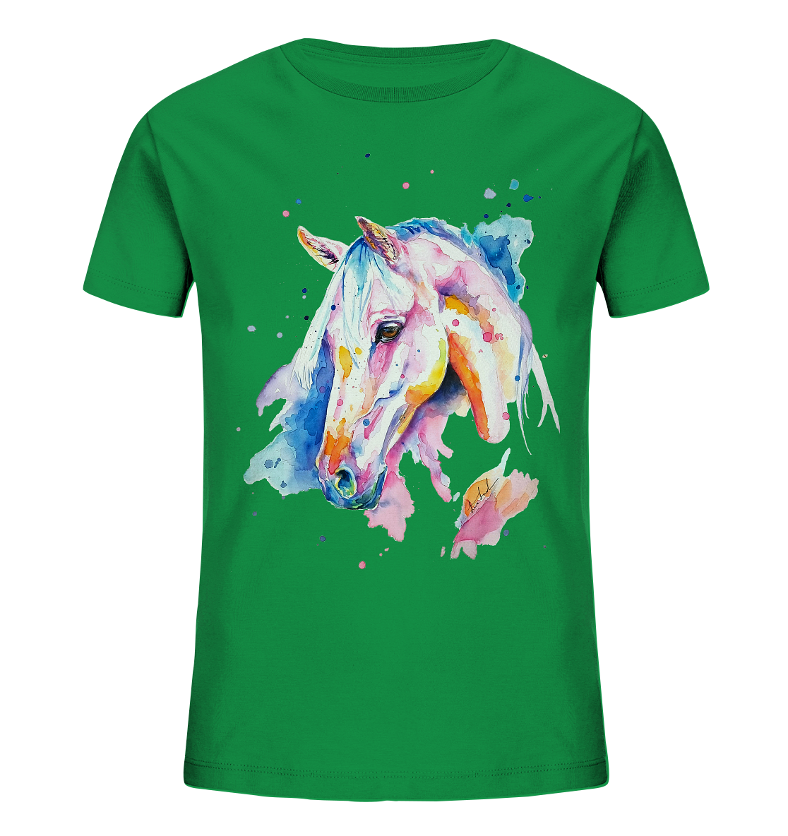 Buntes Pferd - Kids Organic Shirt