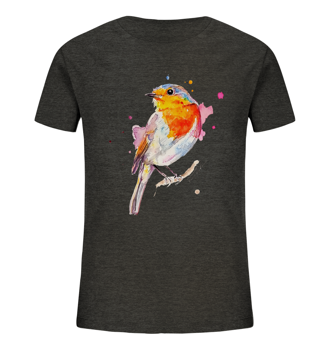 Buntes Rotkehlchen - Kids Organic Shirt