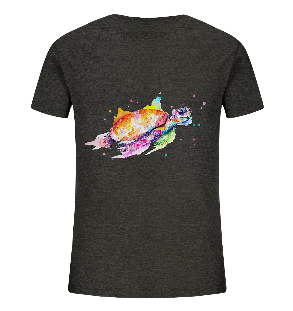 Bunte Meeresschildkröte - Kids Organic Shirt