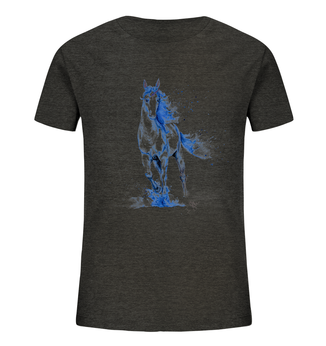 Blaues Einhorn - Kids Organic Shirt
