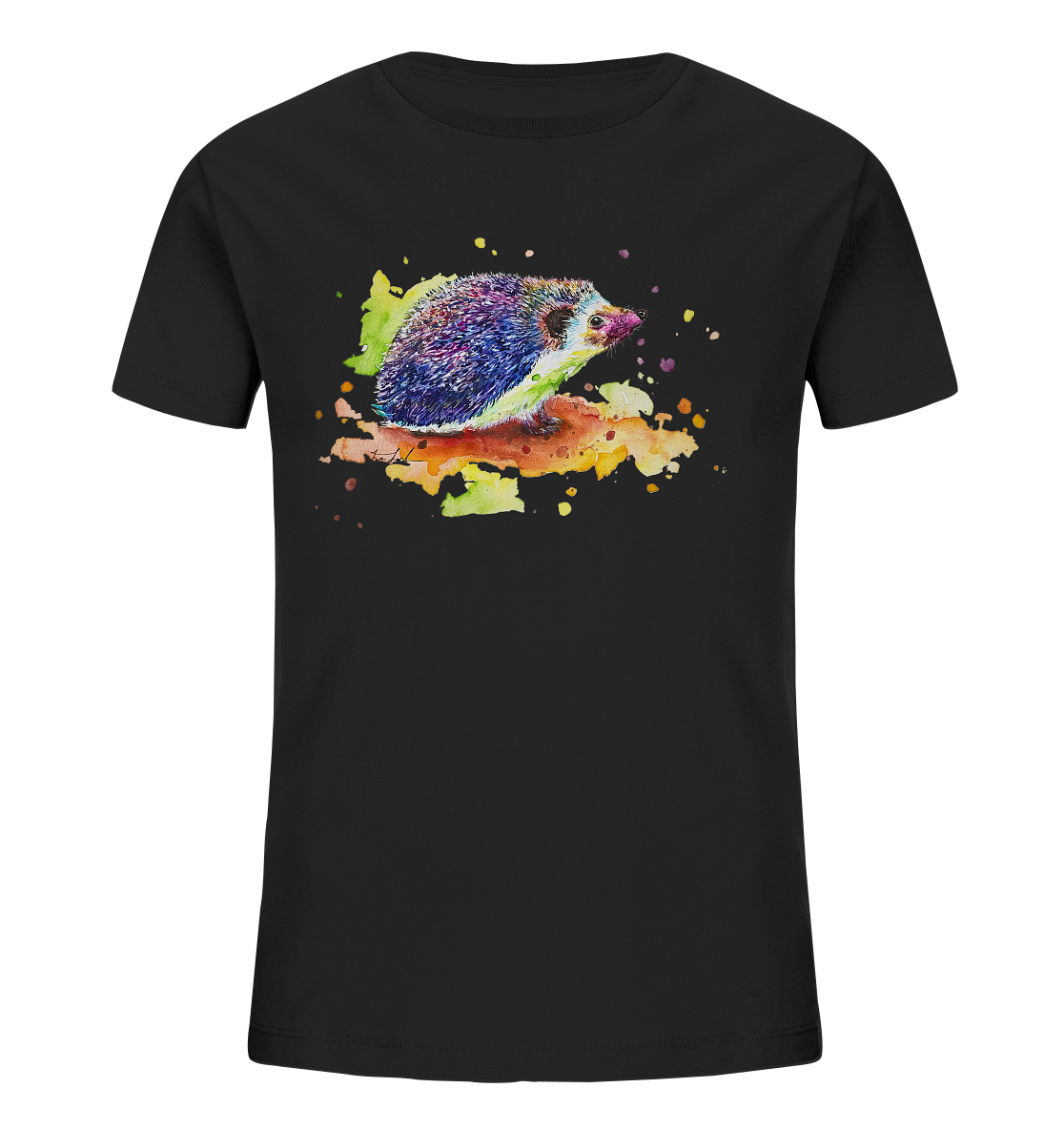 Motiv farbenfroher Igel - Kids Organic Shirt