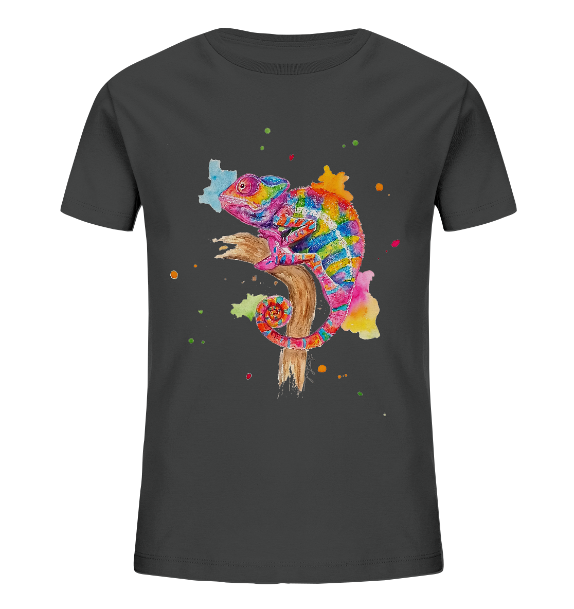 Buntes Chamäleon - Kids Organic Shirt