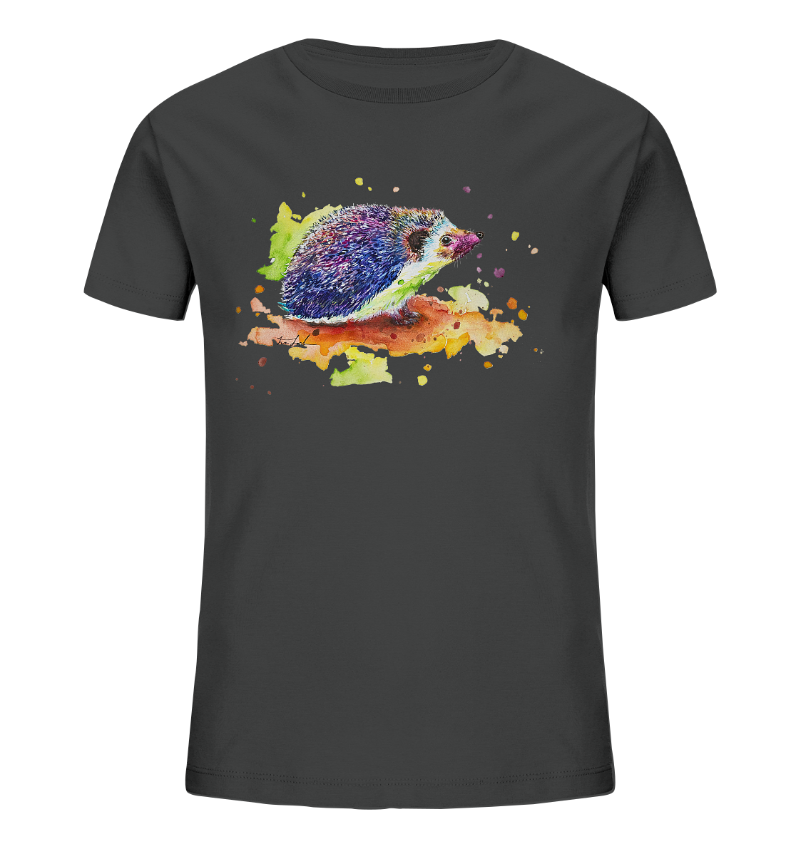 Motiv farbenfroher Igel - Kids Organic Shirt