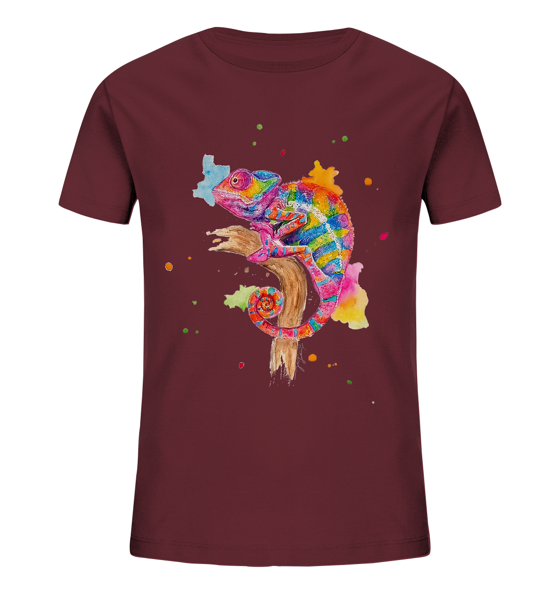 Buntes Chamäleon - Kids Organic Shirt
