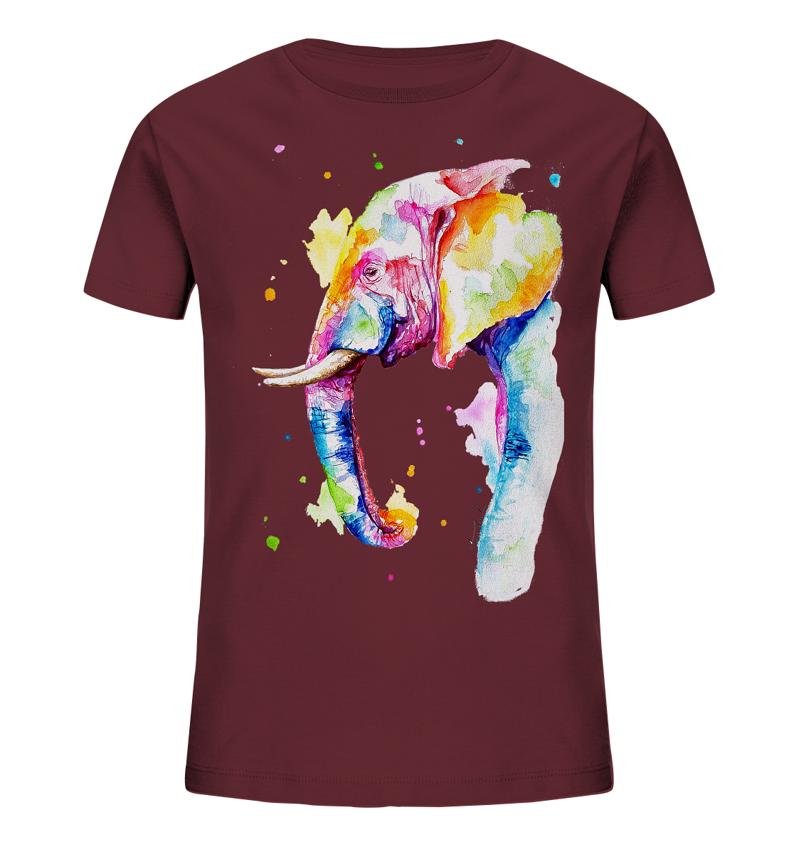 Bunter Elefant - Kids Organic Shirt