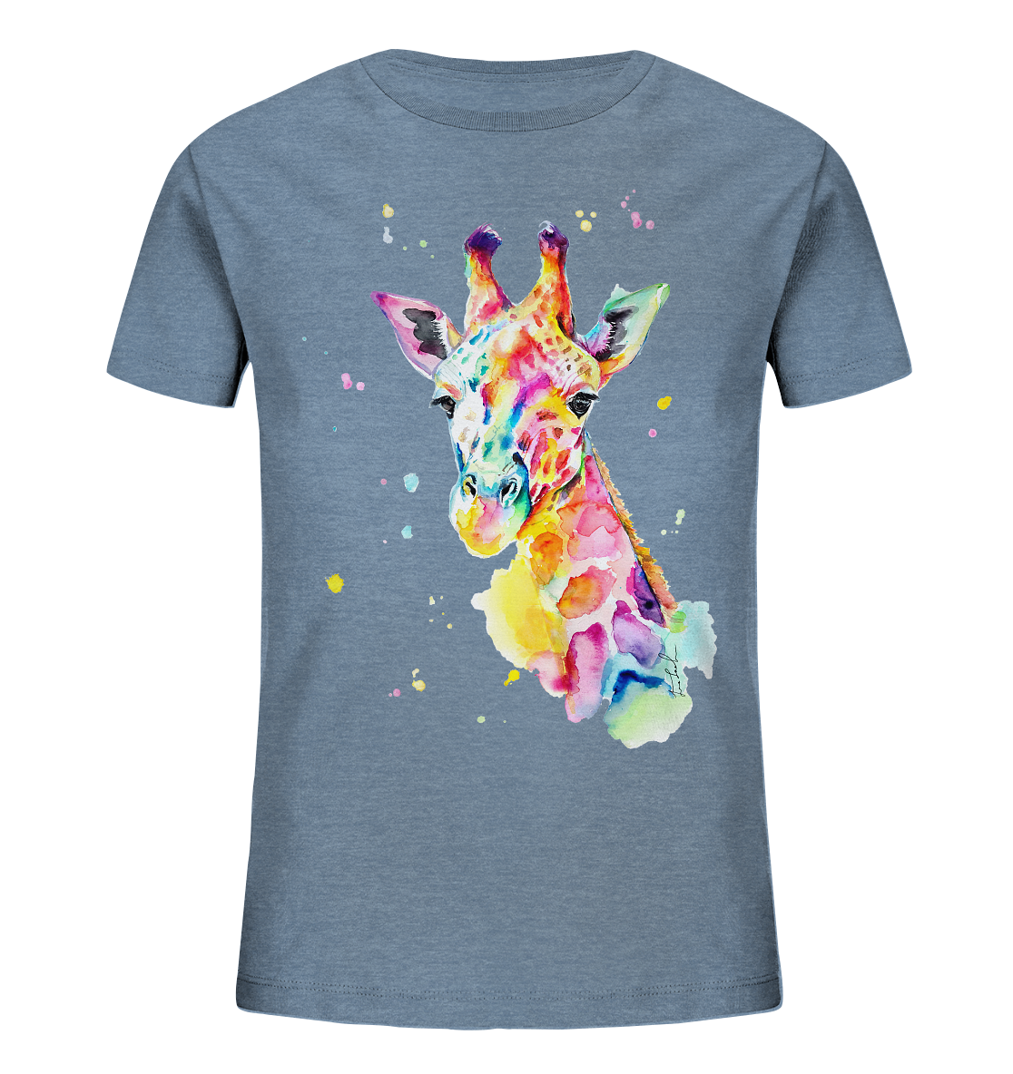 Bunte Giraffe - Kids Organic Shirt