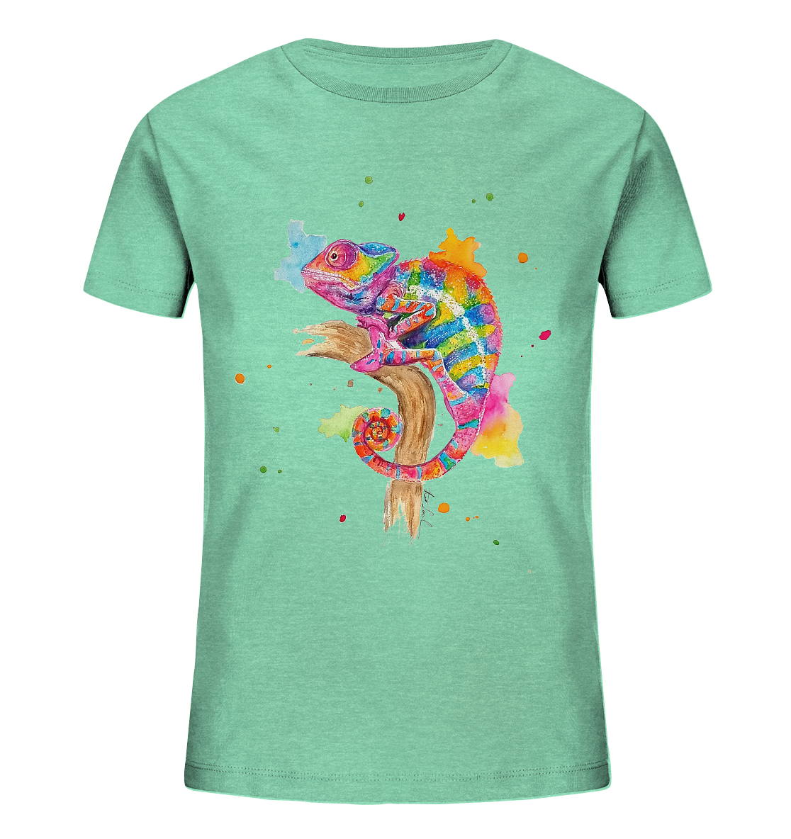 Buntes Chamäleon - Kids Organic Shirt