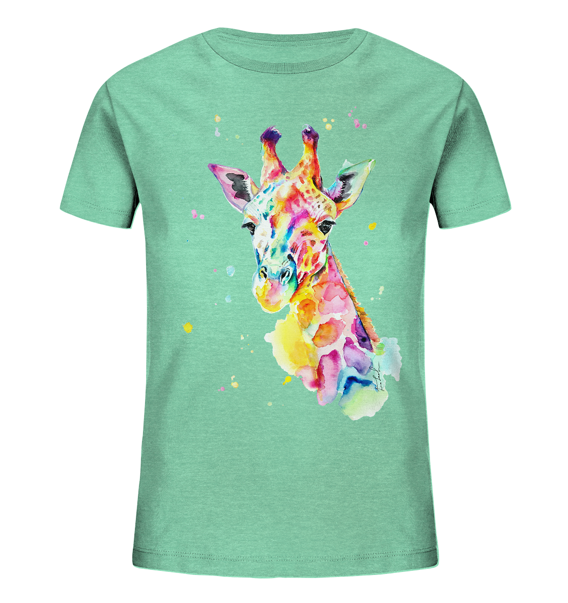 Bunte Giraffe - Kids Organic Shirt
